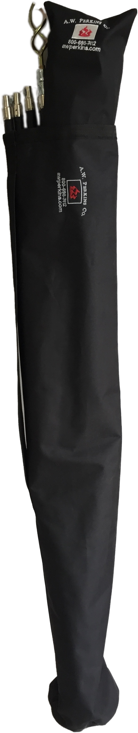 7605 5' open end Rod Caddy Carry Bag, ballistic nylon, carry strap, hang loop